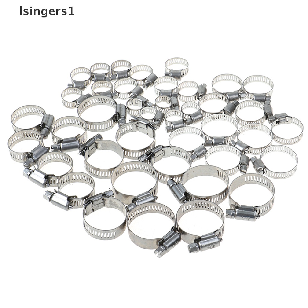 (lsingers1) 5pcs / set Klem Selang Bahan Bakar Bahan Stainless Steel 304