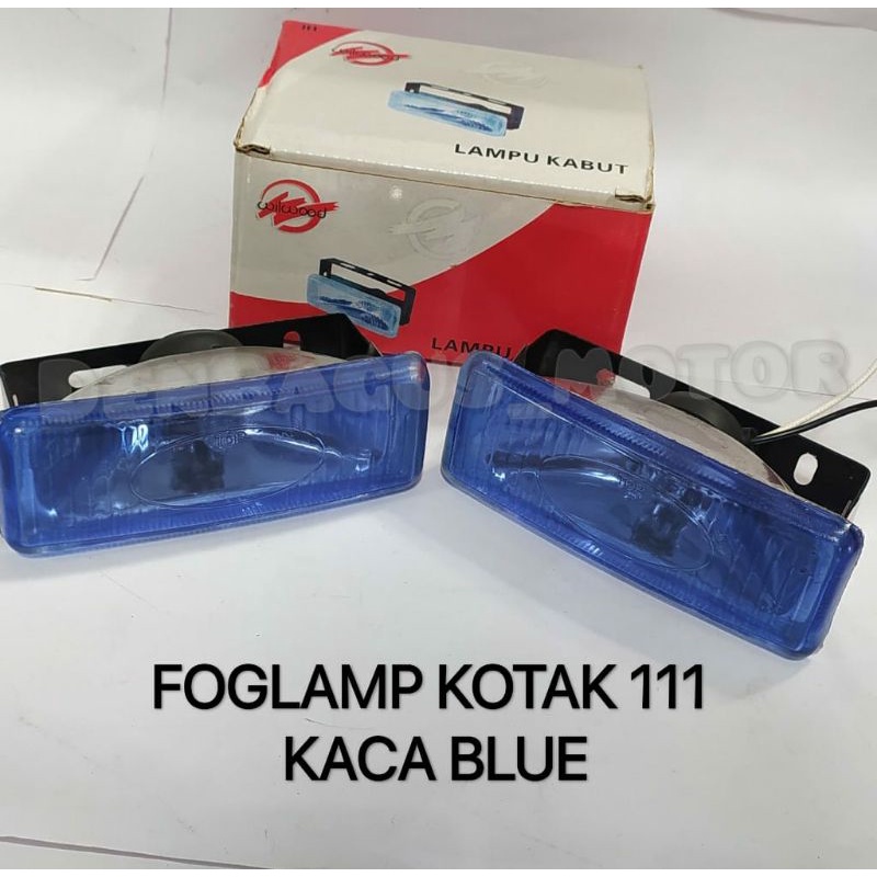 FOGLAMP KOTAK 111/ LAMPU KABUT BLUE WILWOOD/LAMPU MOTOR VARIASI