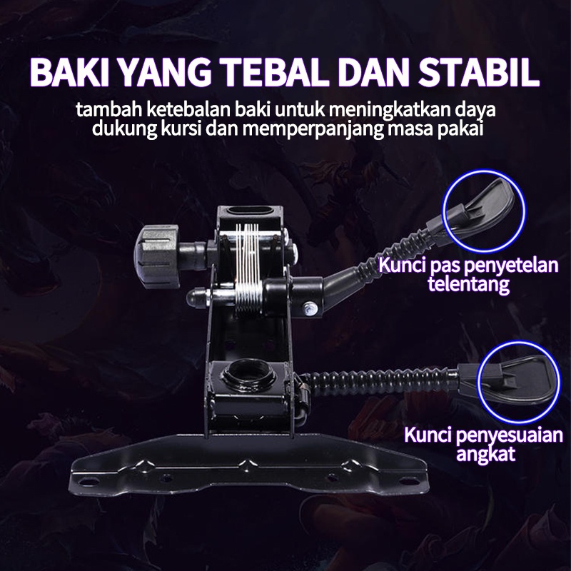 Kursi gaming audio bluetooth/LED strip pijat  1 titik 7 titik kursi kantor mewah kursi permainan kursi gamer