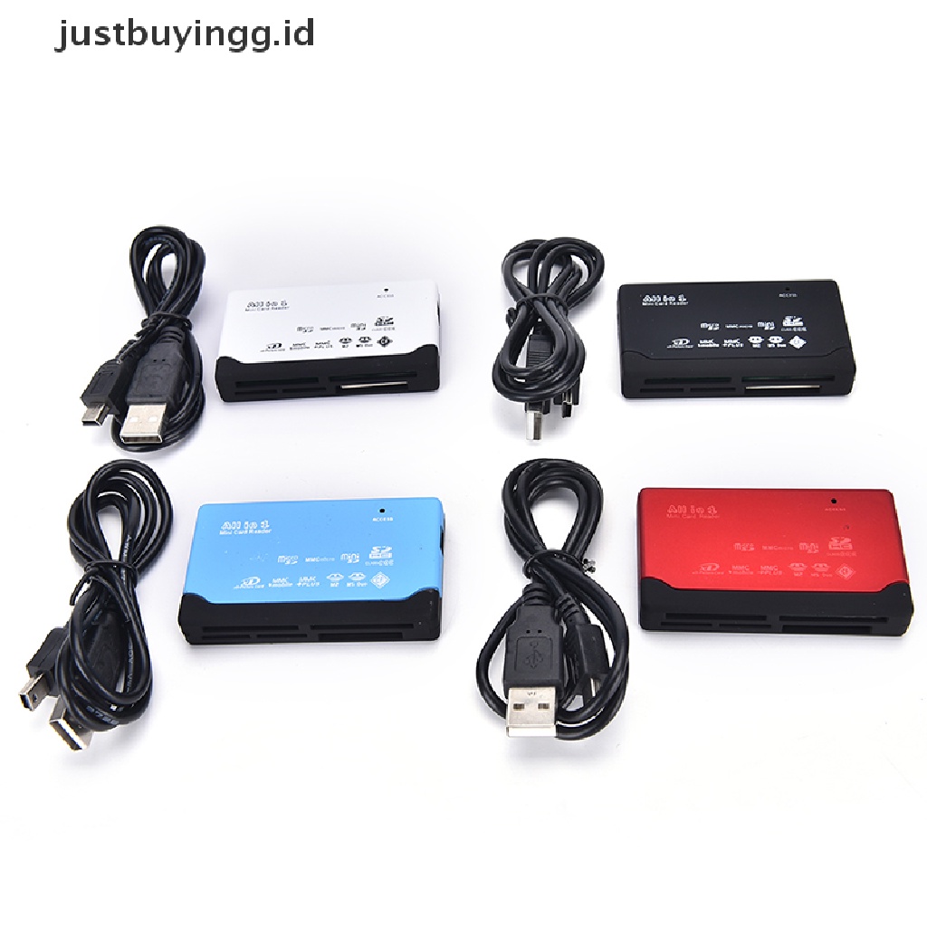 (Justbuyingg.Id) Card Reader Kartu Memori Eksternal All In One Mmc Xd Cf Ms Id