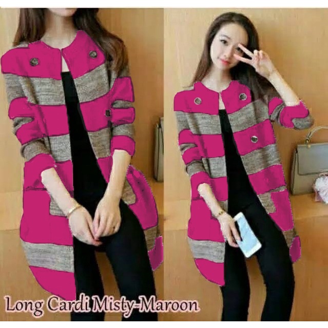 BO - LONG CARDY MISTY / CARDY WANITA / CARDINGAN TERLARIS / CARDINGAN KEKINIAN / FASHION WANITA