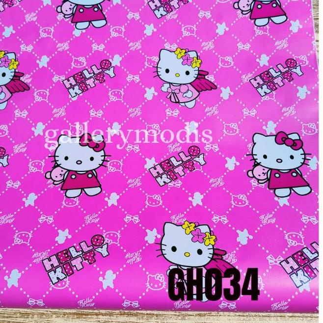 ☟ Wallpaper Dinding Motif Hello Kitty Silang GH034 ♦