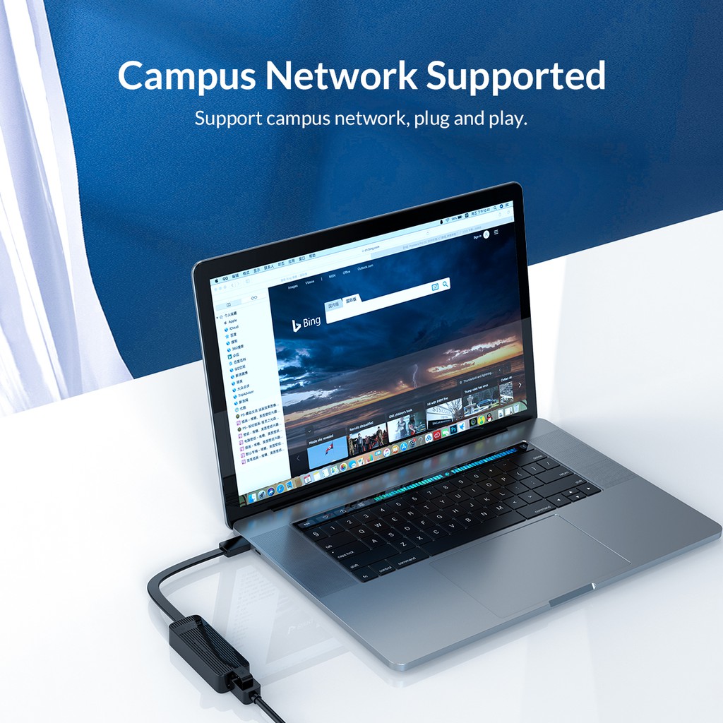 Usb 2.0 to lan rj45 Ethernet network Adapter Orico 100Mbps for laptop Pc ultrabook macbook utk-u2