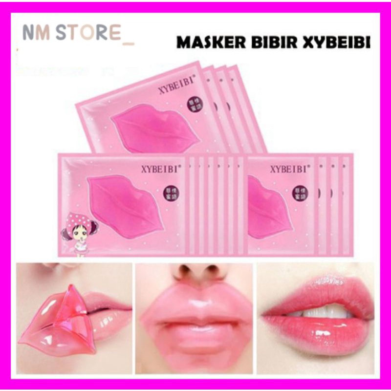 MASKER BIBIR COLLAGEN Pelembab Mulut Kering Pecah Lip Mask Moisturizing Moist Halus Lembut Pink