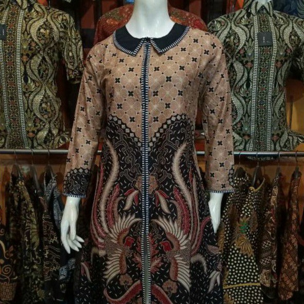 Jual ATASAN TUNIK TUNIC BATIK WANITA M L XL XXL JUMBO MODERN TERBARU HRB030 DOLBI DOLBY Shopee