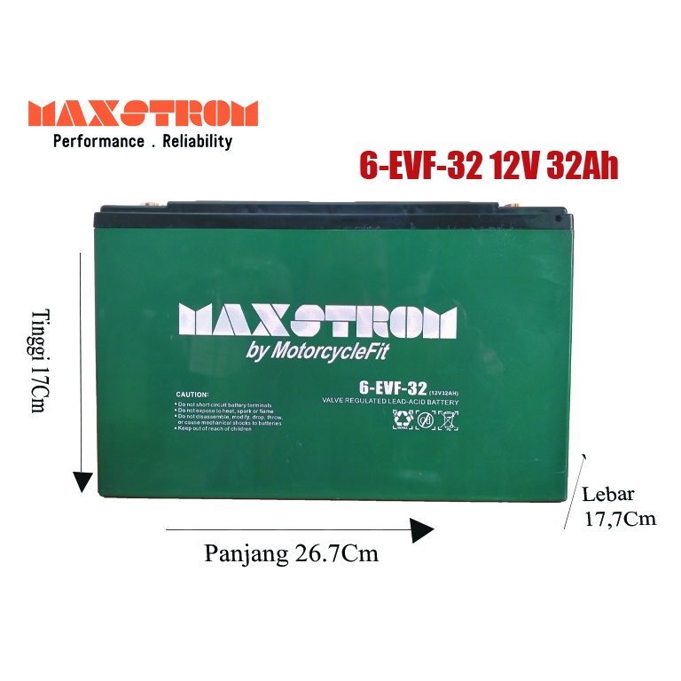 aki MAXSTROM 6 EVF 32/ 12v 32ah