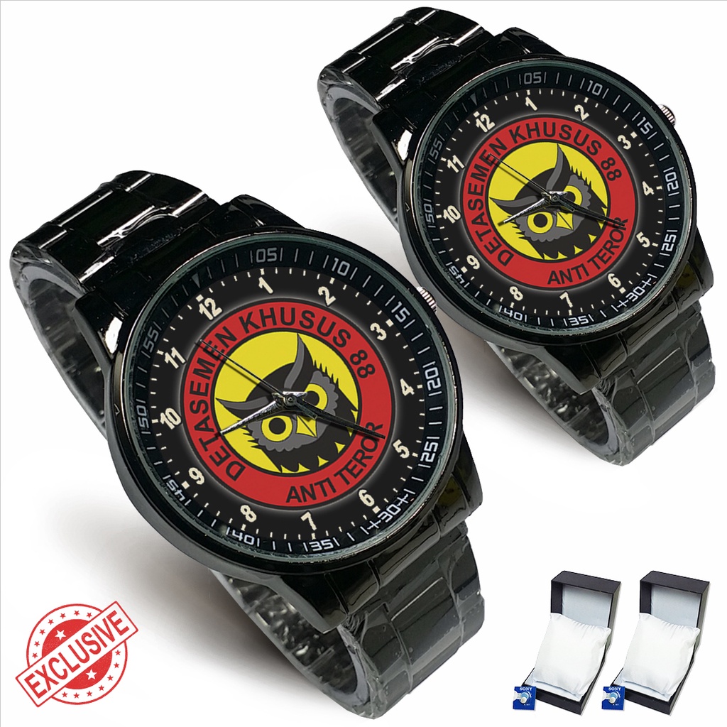 Jam Tangan Rantai Couple DENSUS 88 ANTI TEROR (Amazing)