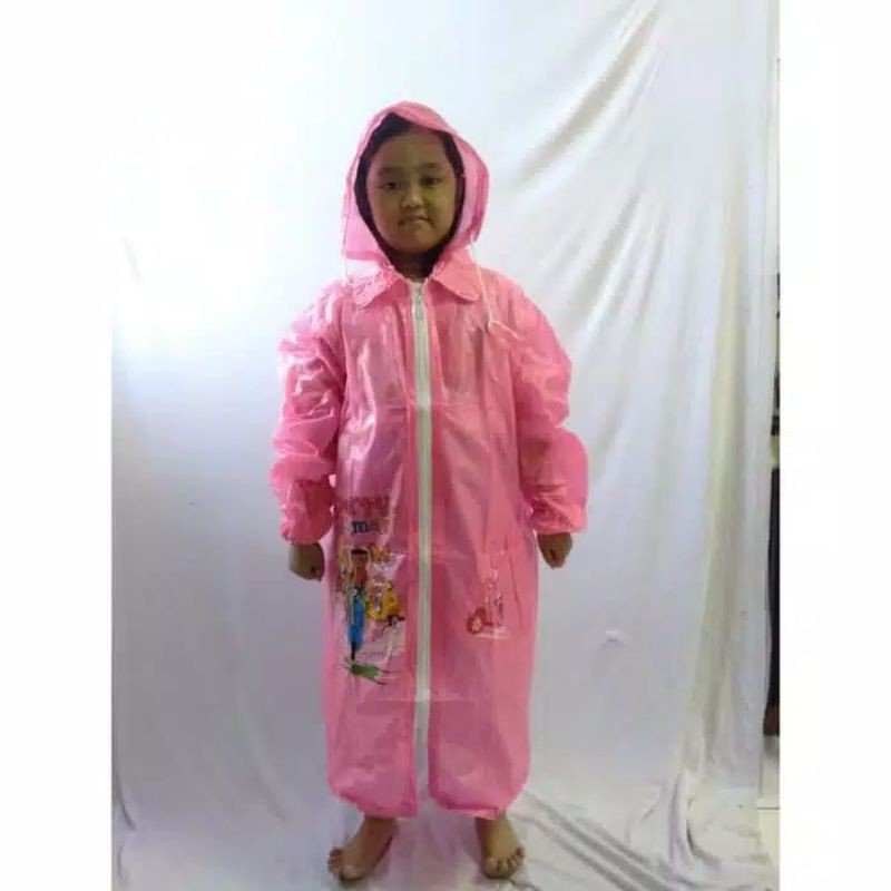 Jas Hujan Anak Raincoat Kiddy Retsleting Dolphin 383 / Terusan Anak Remaja Murah Laris Terlaris Laku