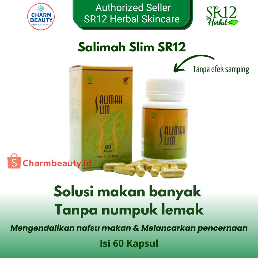 Salimah Slim SR12 Original Paket Pelakor Pelangsing Badan Cepat dan Ampuh Peluntur Lemak Kotor BPOM Perut Buncit Wanita Herbal Ori 100%