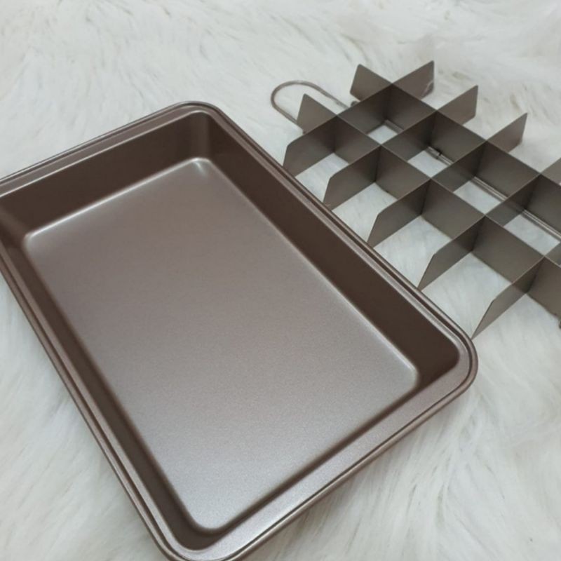 Loyang Brownie Pan non stick Baking pan anti Lengket