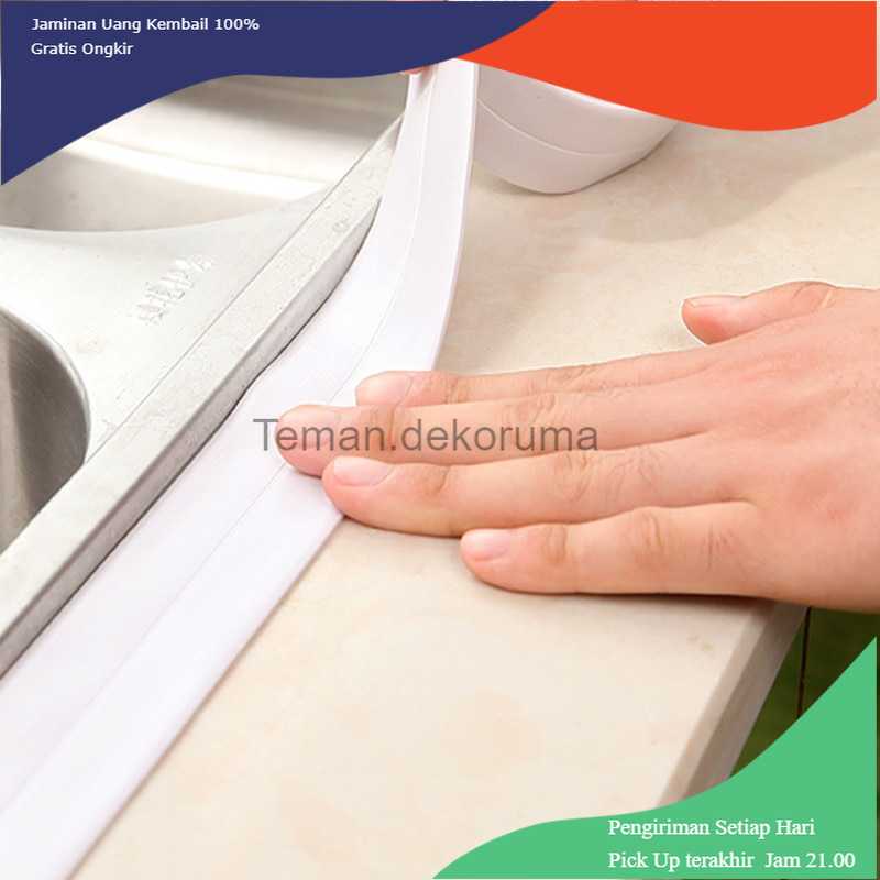 TD-DA1 Mildew Sealing Strip Sticker PVC Dapur Kamar Mandi 3.2m x 3.5cm