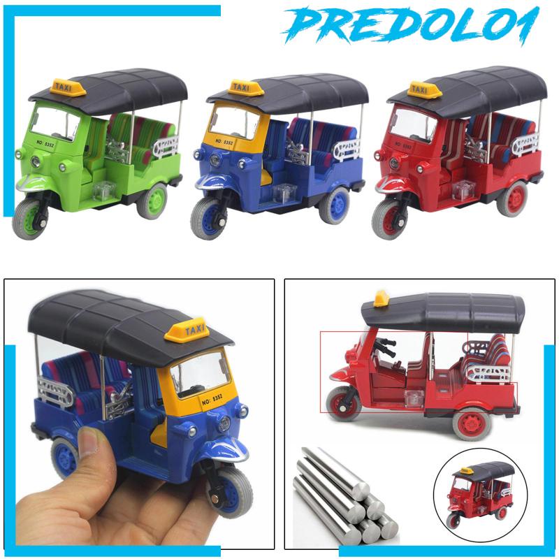 Predolo1 Miniatur Diecast Mobil Tricycle Thailand Bahan Alloy Warna Merah