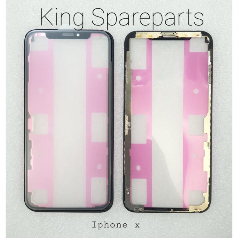 KACA GLASS LCD PLUS FRAME LEM OCA IPHONE X 10