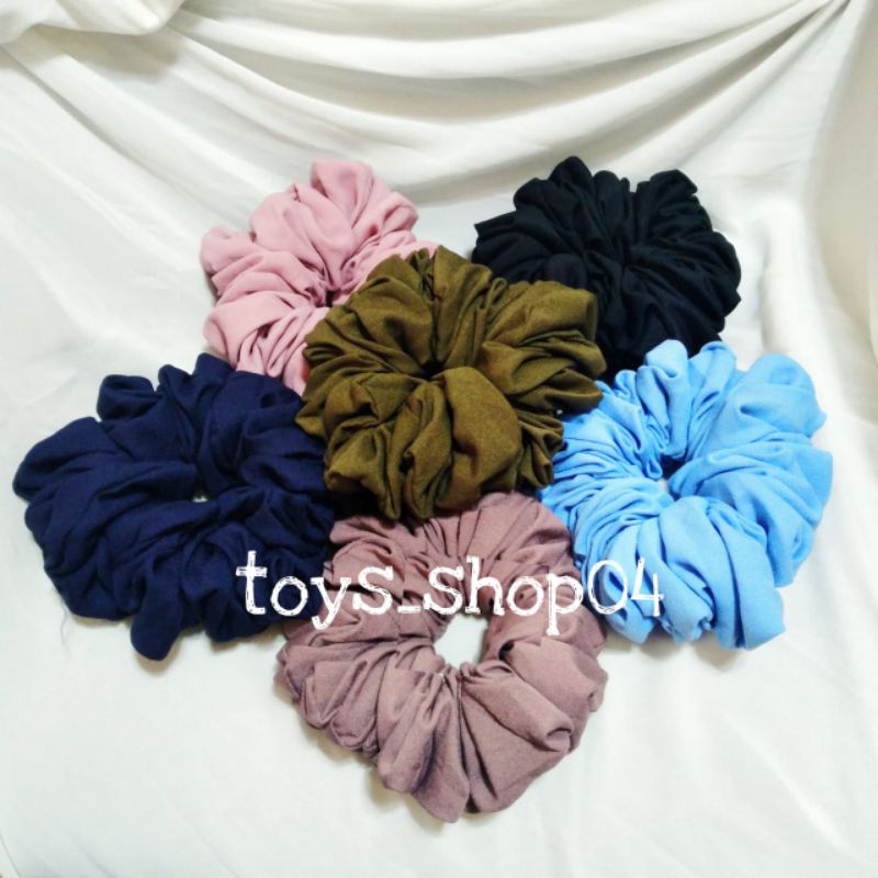 Scrunchie  Ikat Rambut  Kuncir Rambut  JUMBO Penambah Volume Hijab