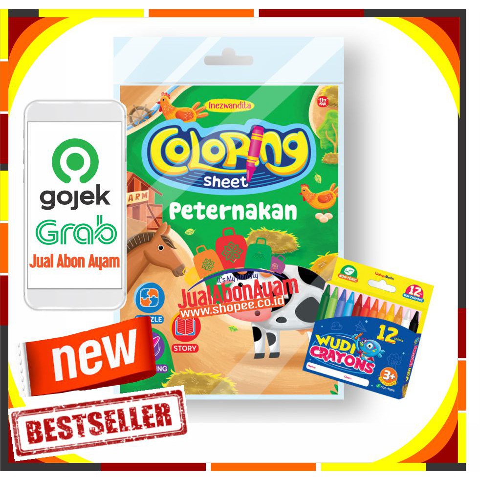 

COLORING SHEET PETERNAKAN FREE CRAYON INEZWANDITA