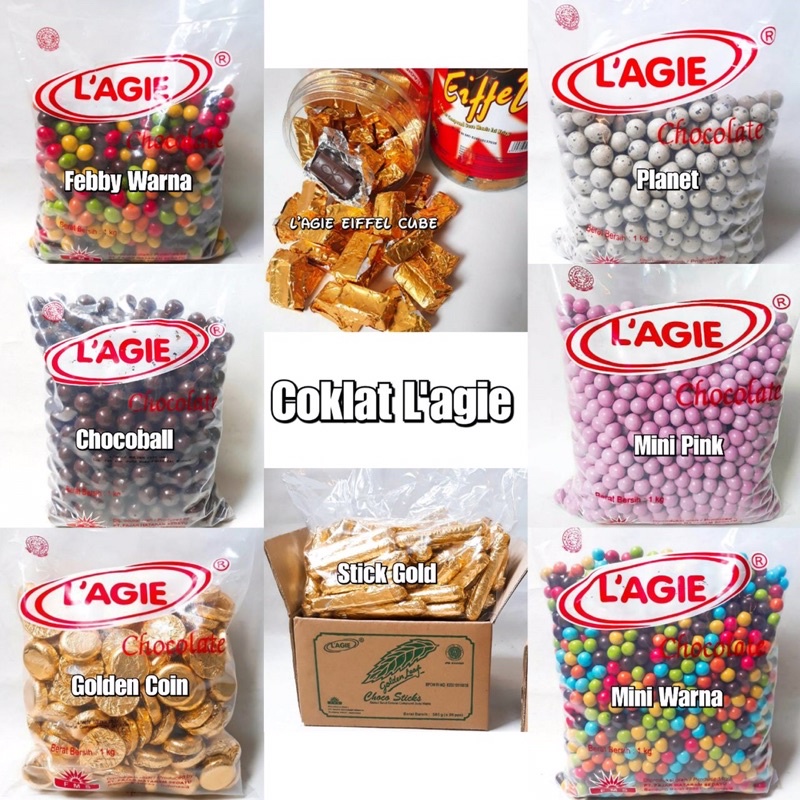 

PROMO 9.9 LAGIE 1KG || PUSAT SNACK DAN COKLAT KILOAN ORIGINAL || L’AGIE || DELFI || SILVERQUEEN II LEBARAN 2022