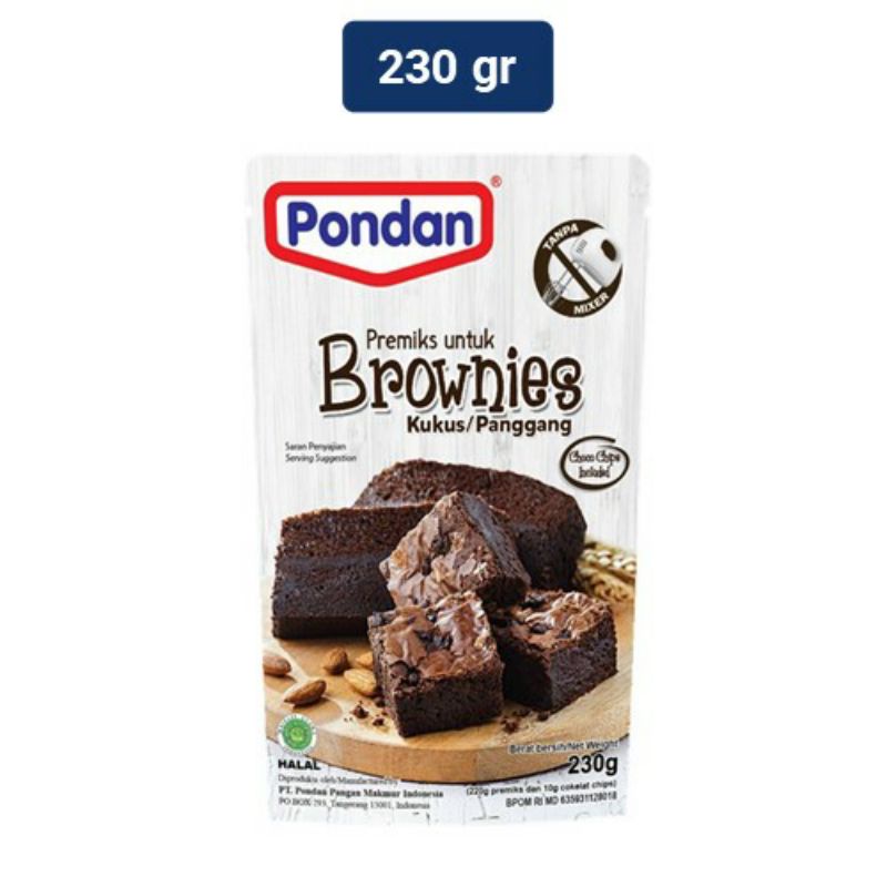 

Pondan Brownies Kukus & Panggang 230gr