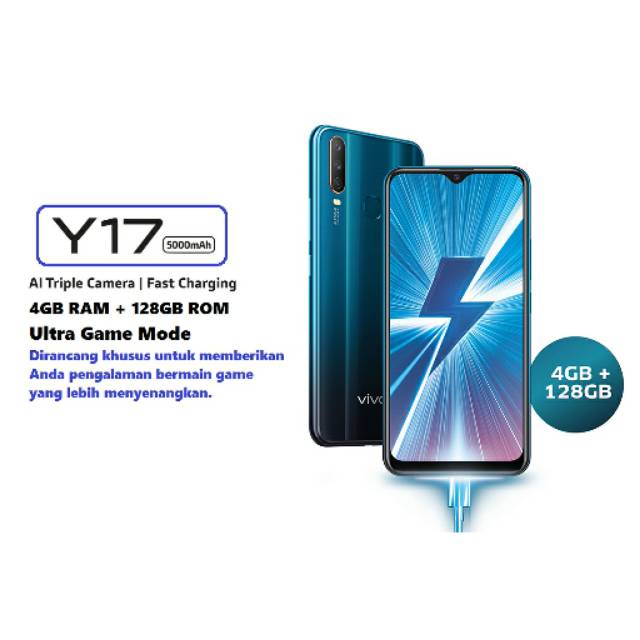 HP VIVO Y17 4/128 RAM 4GB ROM 128GB - FIFO Y17 128GB - GARANSI RESMI