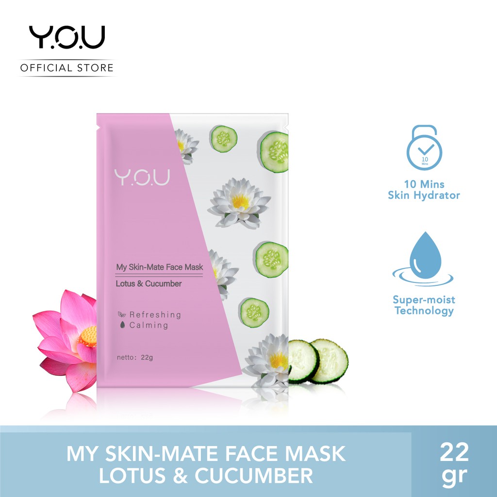 YOU My Skin Matte Face Mask [Melembabkan dan menutrisi Wajah] TBS-BEST SELLER 2022