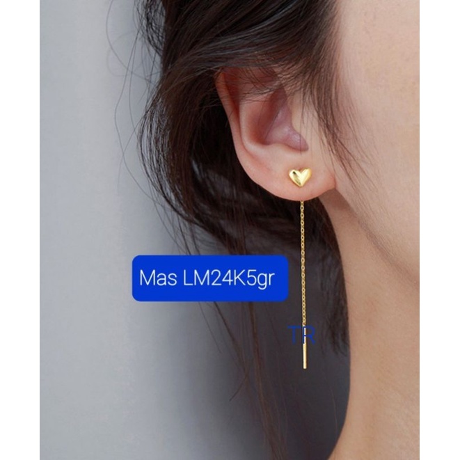 Anting Love Panjang 3- 5gr Mas London LM 24K.