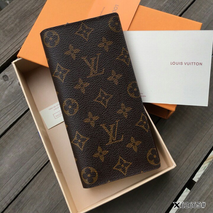 High Premium LV Louis Vuitton Brazza Wallet Monogram X62665
