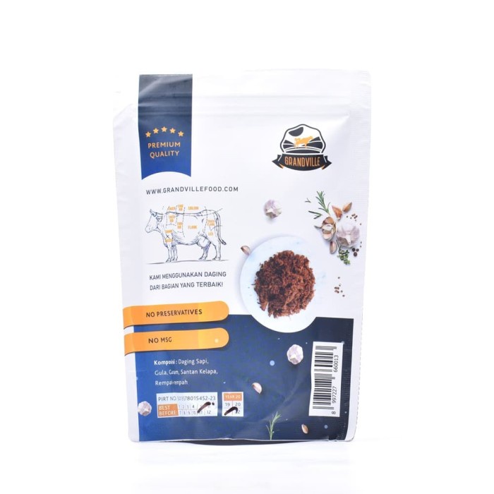 

Q20121Sa Grandville Abon Sapi Crunchy Original 100 G Dw501Sqss