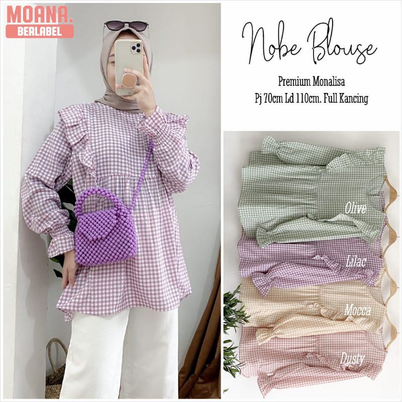 Ruffle blouse lilac blouse ruffle blouse korea blouse / korean blouse lilac / Nobe blouse