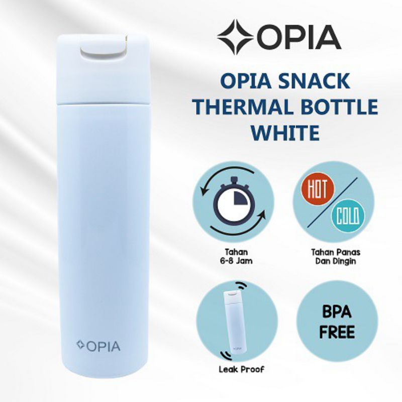 OPIA Snack Thermal Bottle 380ml, Botol Thermos tumbler bayi, Peralatan Makan MPASI