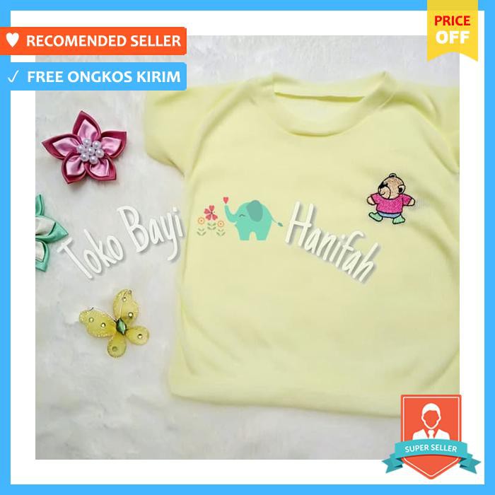 1 lusin kaos oblong baju bayi berkualitas - baju & sepatu bayi - pakaian bayi unisex