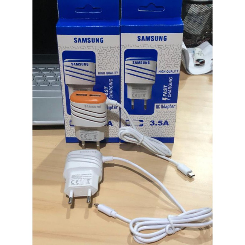 Charger Garis Led 3.5A 2Usb Output TC BRANDED GARIS LED Cas Hp Android Murah