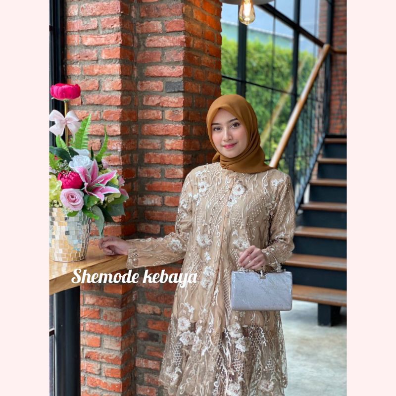 [REALPICT]TUNIK FLOY/KEBAYA PESTA/KEBAYA WISUDA