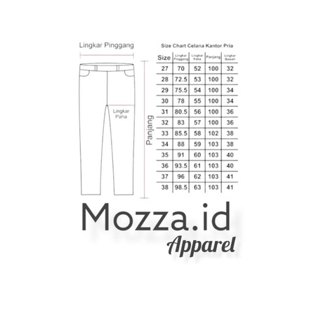 celana formal slimfit ORIGINAL MOZZA.ID HIGHQUALITY ankle pants