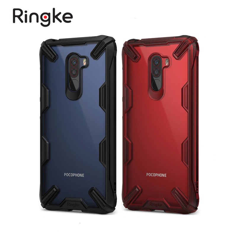 Ringke Fusion-X for Xiaomi Pocophone F1 Case Transparent Hard PC Back Soft TPU Frame Hybrid Cover