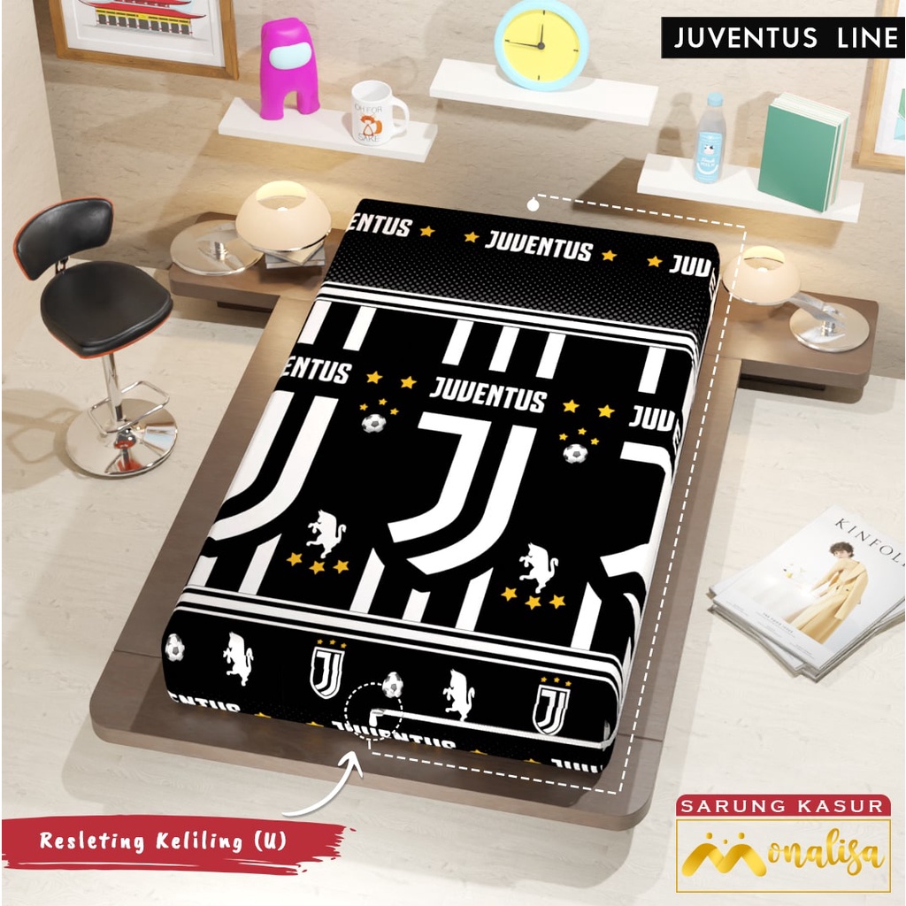 Monalisa Premium Sarung kasur Uk 90/100/120 T 15/20 - Juventus Line