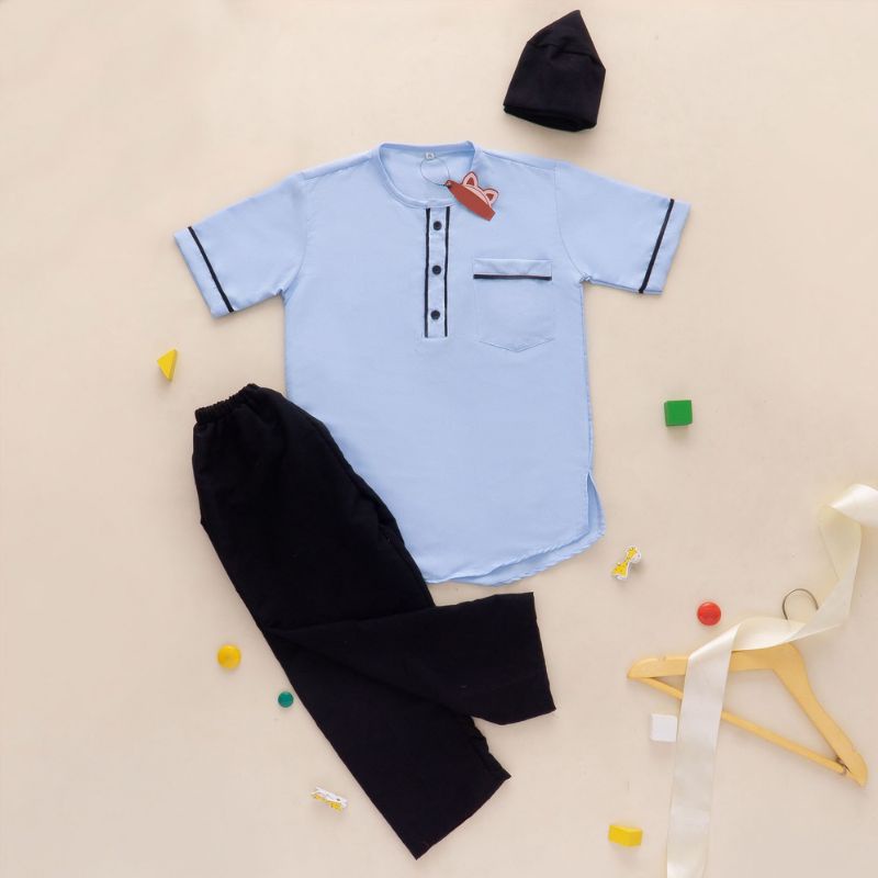 (PROMO) Setelan koko anak terbaru+peci/baju anak/setelan anak/baju muslim anak