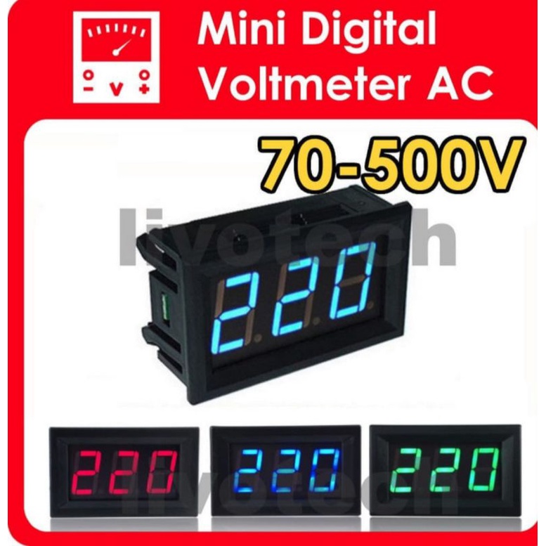 Voltmeter AC  Digital 220v