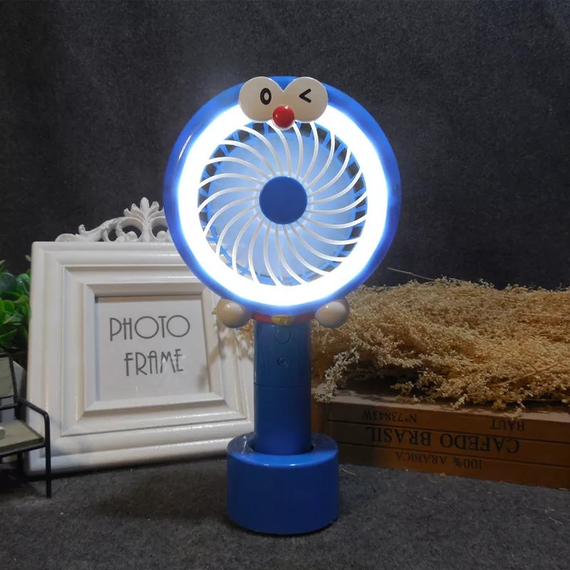 Kipas Angin Portable LED Genggam Kipas Mini Portable Fan Berkualitas