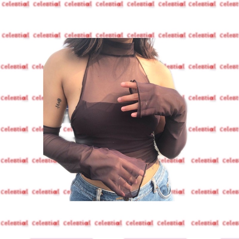 CFA original top ( halter tank top mesh top y2k)