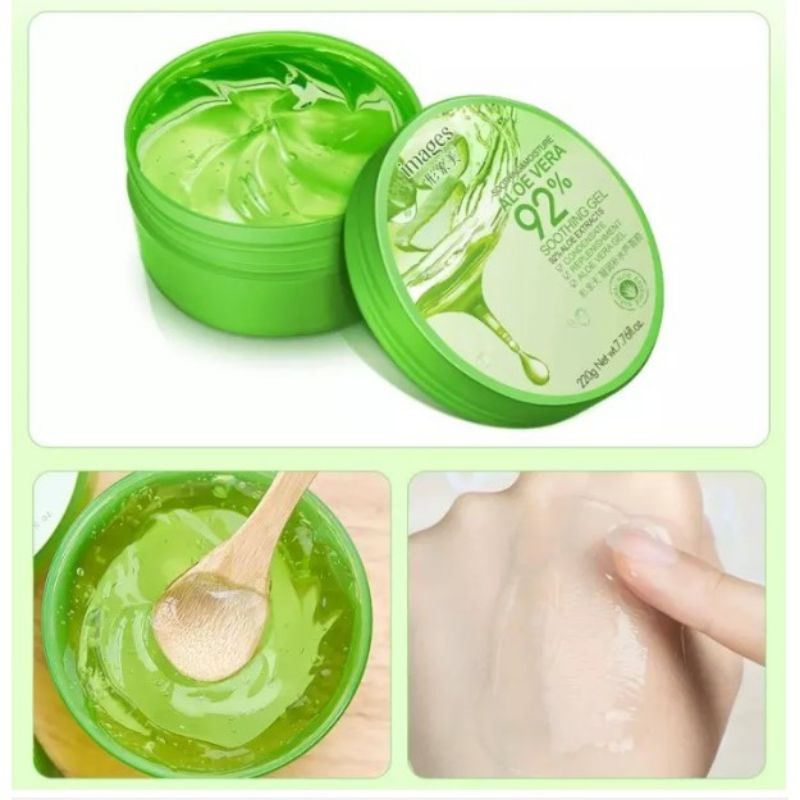 Images Aloe Vera Natural Soothing &amp; Moisture Gel 92 % 200 ml