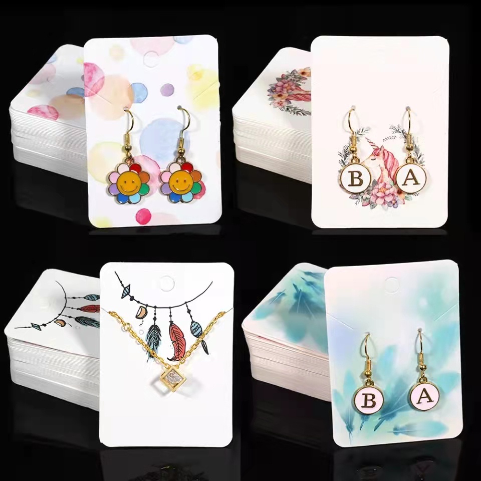 Katalog kertas anting / earring tag Ukuram 5x7cm Harga/100Pc