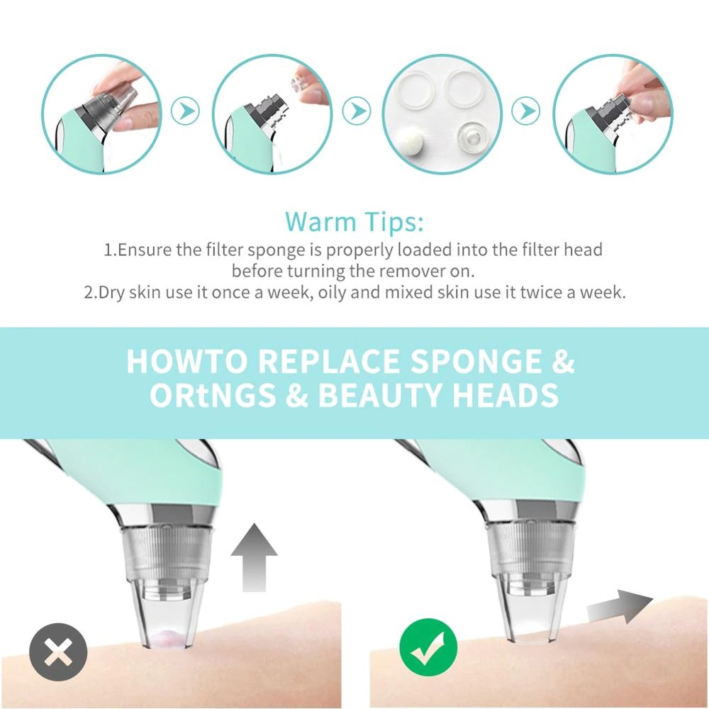 Penghisap Komedo Vacuum Suction Skin Face Care Blackhead Pore Cleaner - ALHTY07-06