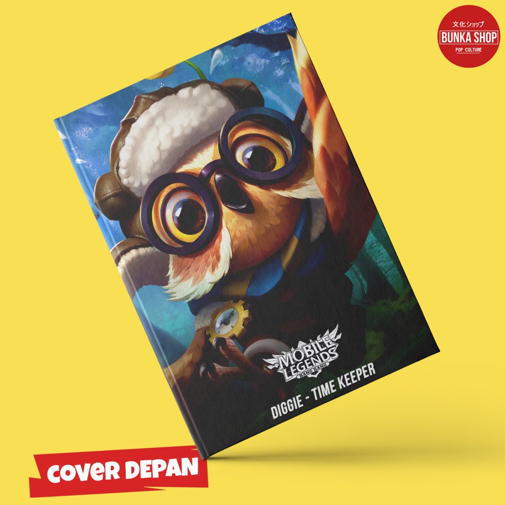 

Note Book Hardcover Game Mobile Legends Diggie Time Keeper Ukuran A5 Buku Tulis Murah Jurnal Agenda Planner Notebook gift Couple