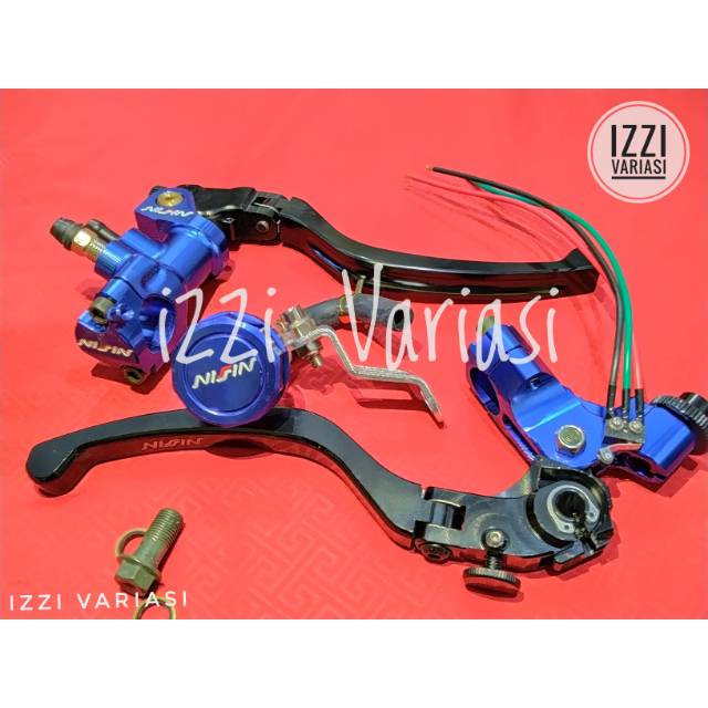 Master Rem Nissin Biru Plus Switch Kabel