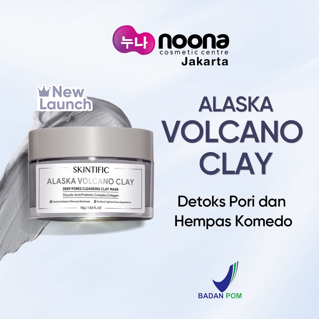 SKINTIFIC ALASKA VOLCANO CLAY DEEP PORES CLEANSING CLAY MASK 55GR -NJ