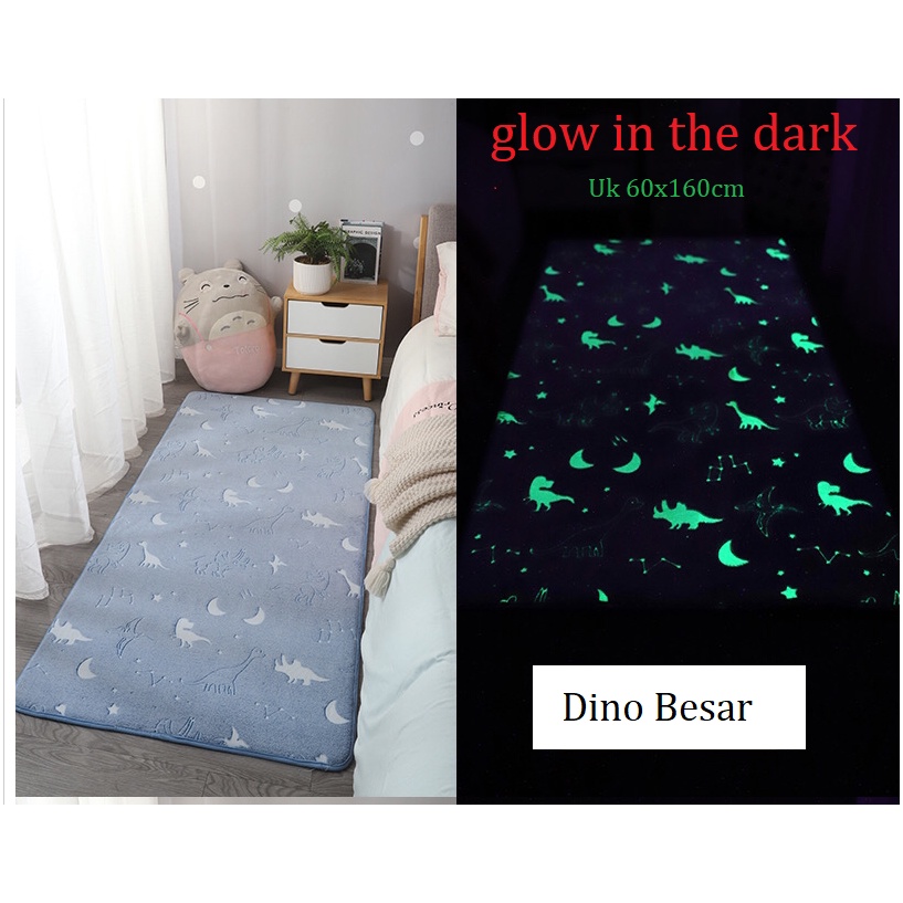 karpet modern glow in the dark/ tikar lantai / keset karpet bludru anti slip glow at night/ karpet kamar tidur bulu tebal/ karpet anti slip / carpet bulu tebal/ karpet premium / karpet mininalis / karpet nordic elegan eropa / karpet motif cartoon