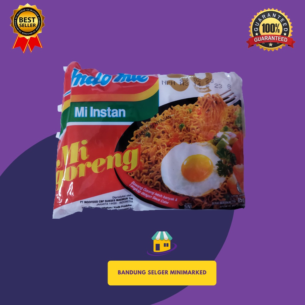 

INDOMIE MI INSTAN MIE GORENG ORIGINAL 85GR ORIGINAL 100% PULAU JAWA BANDUNG