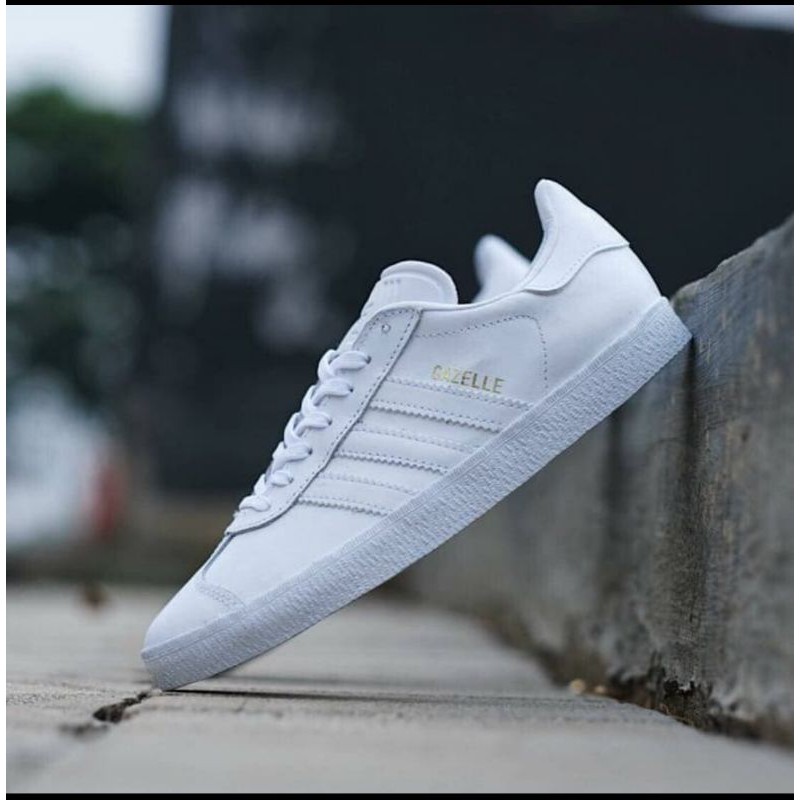 white leather adidas