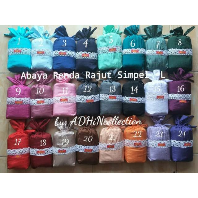 [COD] ABAYA TRAVELING RENDA RAJUT SIMPEL SIZE L / MUKENA RENDA / MUKENA ABAYA / ABAYA SIMPLE