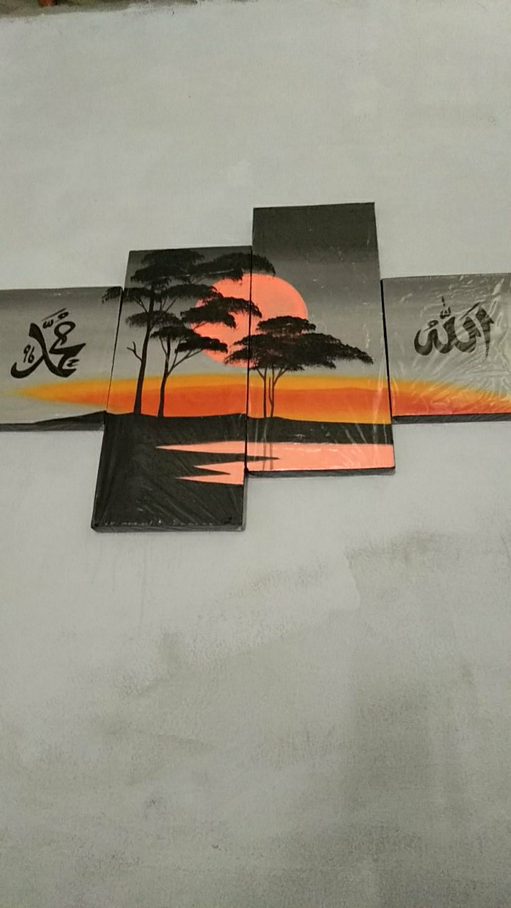 Lukisan Kaligrafi Allah Muhammad