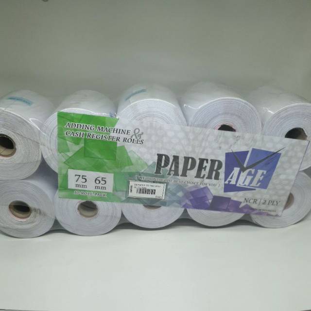 

Paper Age kertas kasir 7565 2ply isi 10roll